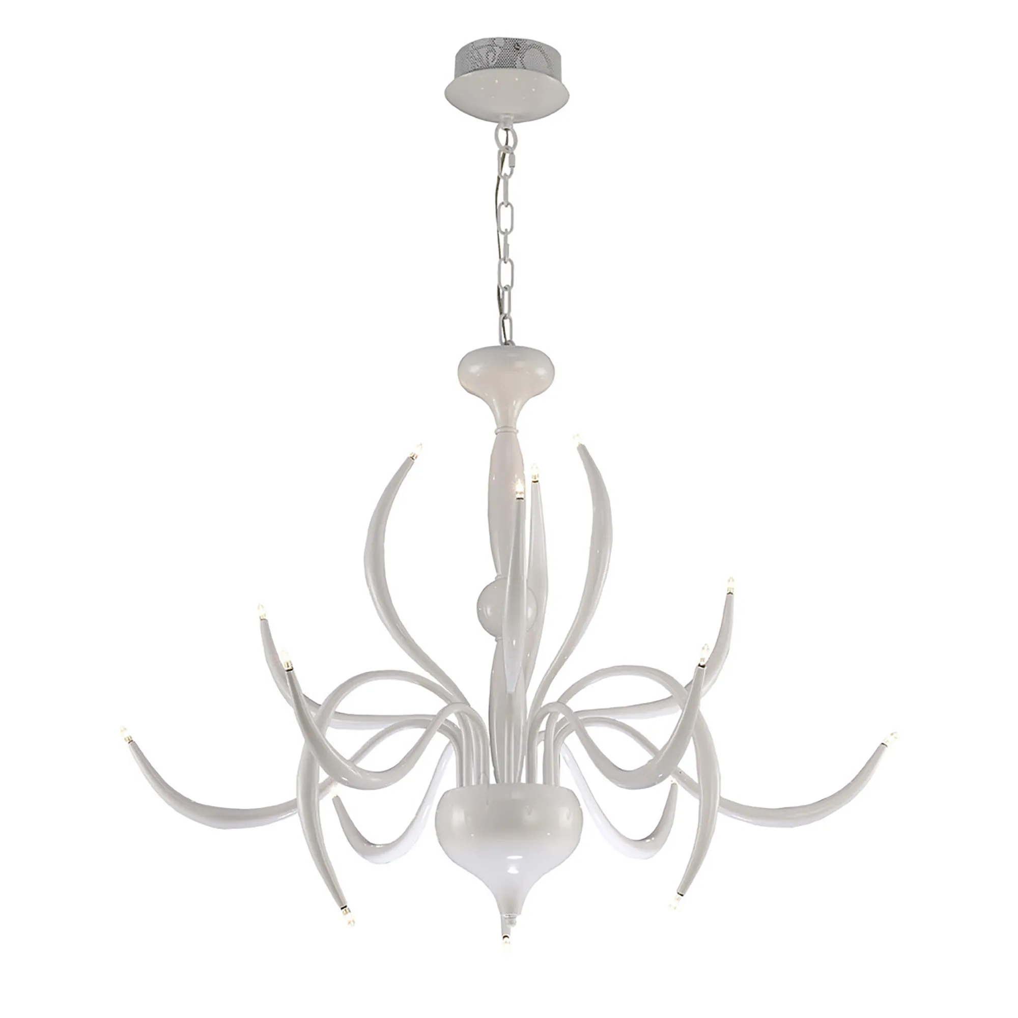 IL30151  Llamas Pendant 15 Light Gloss White